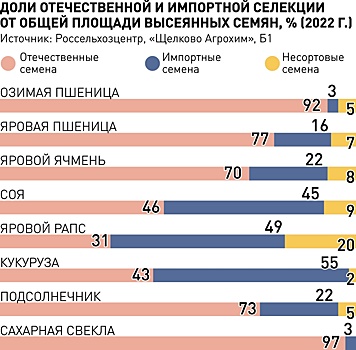 В России растет производство собственных семян