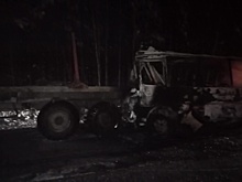 В Томской области столкнулись грузовой автомобиль и автобус с вахтовиками