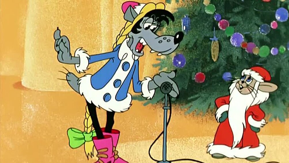 «Ну, погоди!», выпуск 8 (1974). Новогодний эпизод, в котором впервые прозвучала песня «Песенка Деда Мороза и Снегурочки». 