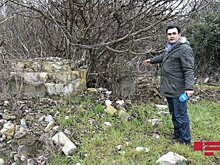 В освобожденном азербайджанском городе найден разрушенный армянами памятник поэту Мухаммеду Физули