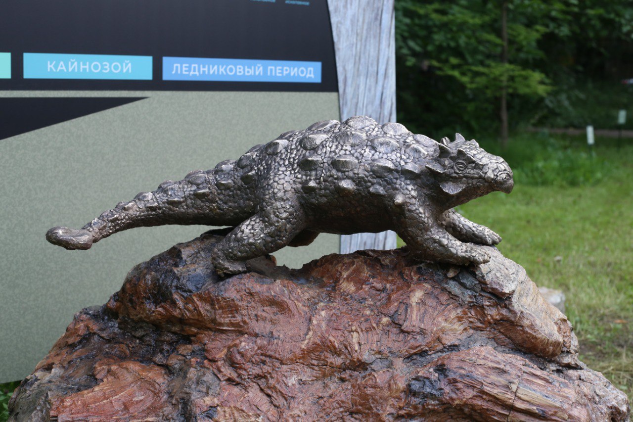 Увидеть чукотского анкилозавра можно в парке юрского периода Санкт-Петербурга
