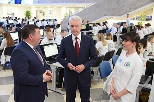 Собянин отметил качество подготовки врачей в "Первом меде"