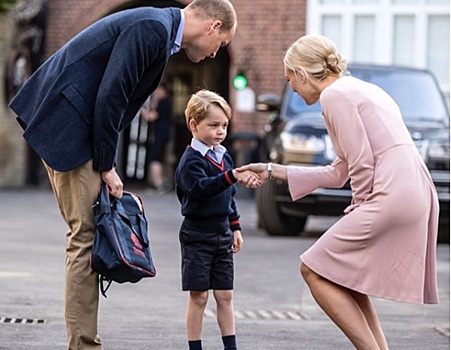 Как сын Кейт Миддлтон и принца Уильяма пошел в школу (ВИДЕО)