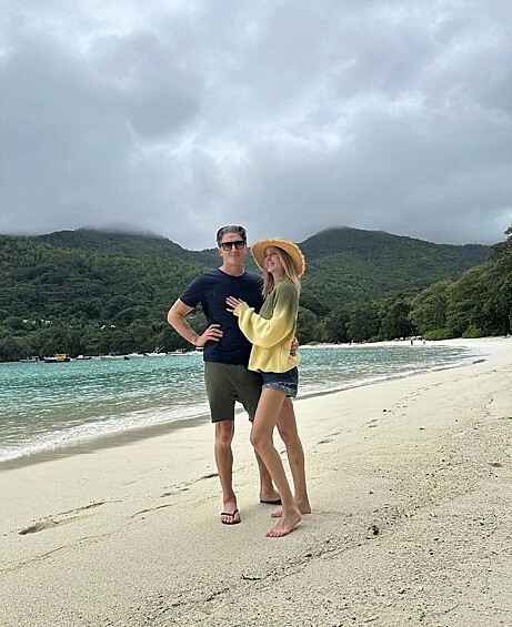 Глюкоза и ее супруг Александр Чистяков на Сейшельских островах