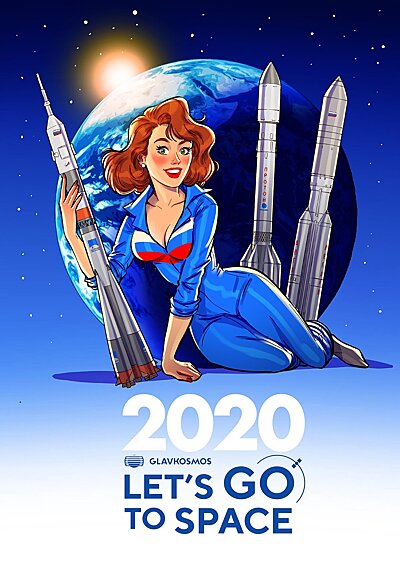 На страницах календаря на 2020 год Тарусов в стиле пин-ап изобразил женщин-космонавтов, женщин-ученых и так далее, мышь, двух котов, двух мужчин, двух детей, робота Федора, космические аппараты, Землю и Луну.