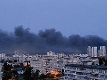 "360": небо над Киевом заволокло черным дымом