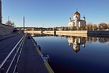 Укрепление берега набережной Москвы‑реки завершается на западе столицы