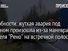 Подробности: жуткая авария под Тихвином произошла из-за маневра водителя "Рено" на встречной полосе