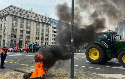В Евроквартале Брюсселя произошли столкновения полиции и фермеров