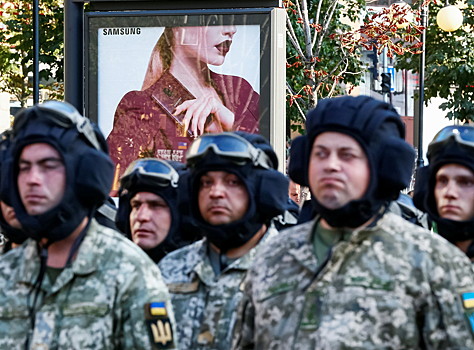 На Украине прошел военный парад