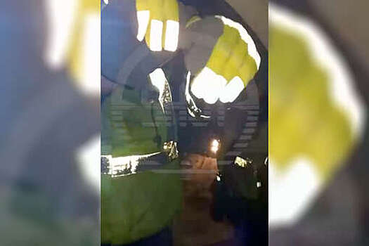 Shot: в Петербурге гаишники сломали стекло в машине девушки