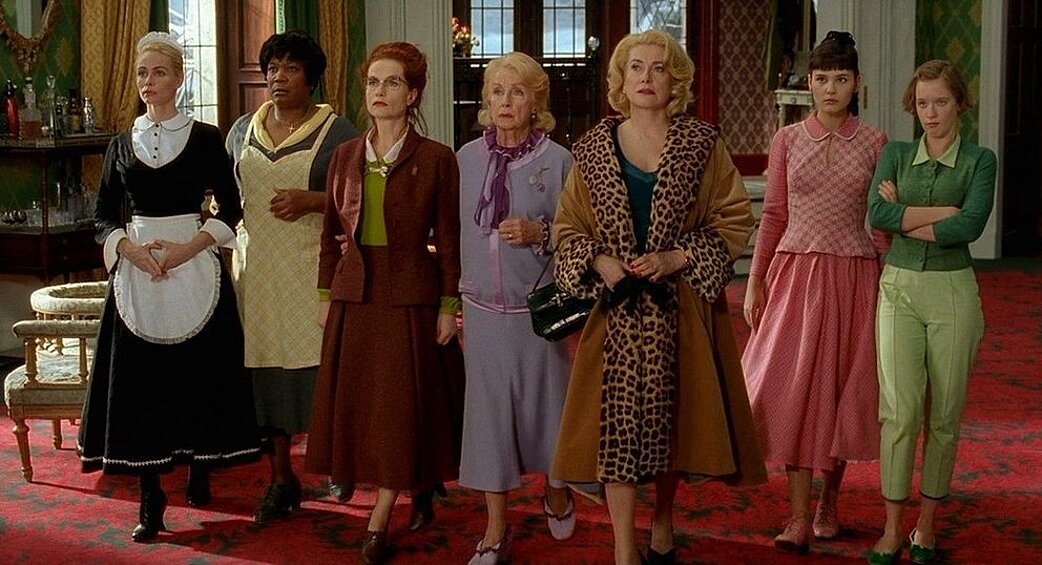 Франция 50-х. Кадр из фильма «8 женщин».