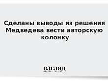 Сделаны выводы из решения Медведева вести авторскую колонку