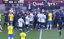 В матче Бразилия - Аргентина произошел крупный скандал с участием полиции