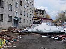 Ветер сорвал крышу дома в российском регионе
