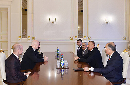 Президент Азербайджана принял руководство FIFA