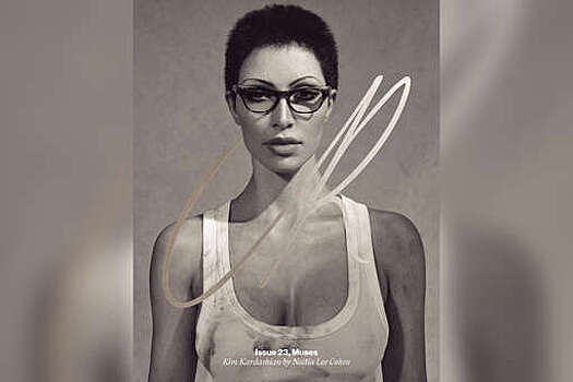 Модель Ким Кардашьян снялась с короткой стрижкой для обложки журнала