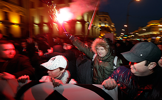 Массовая акция протеста «Марш рассерженных белорусов» против декрета о тунеядстве в Минске