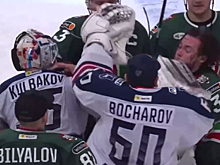 Hockey Feed (США) о драке всех вратарей «Торпедо» и «Ак Барса»: такое можно увидеть только в России!