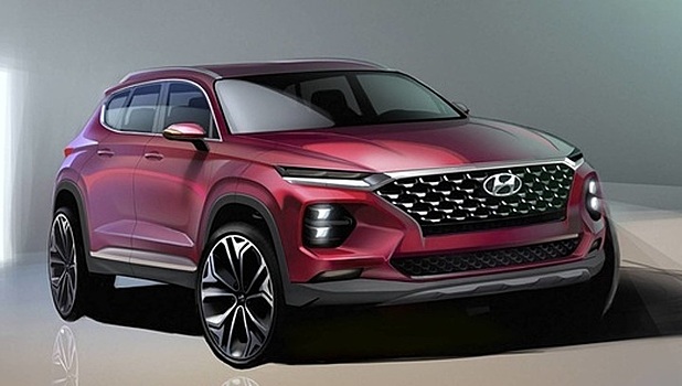 Hyundai показала внешность нового Santa Fe