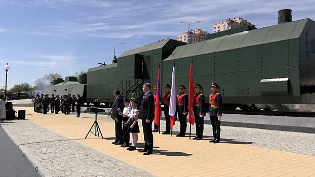 В Волгограде открыли экспозицию «Бронепоезд войск НКВД»