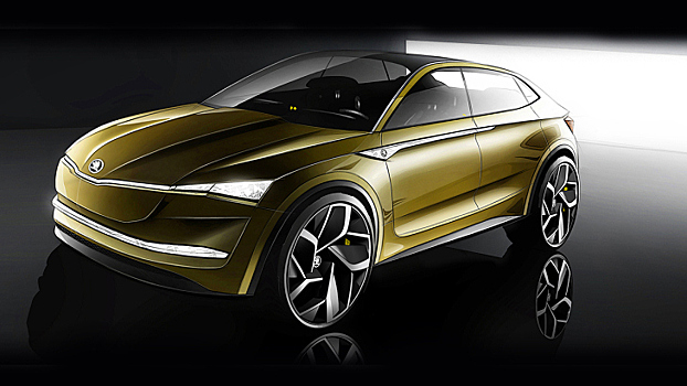 Конкурировать с Tesla. Skoda рассекретила электрическое кросс-купе