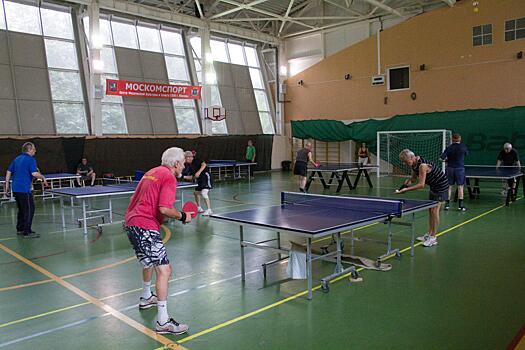 Окружной турнир по настольному теннису пройдет в ФОКе «Динамика» района Щукино