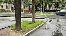 На улице Маршала Соколовского снесли парковочные столбики