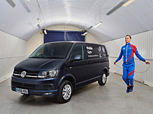 Volkswagen превратил фургон Transporter в передвижной спортзал