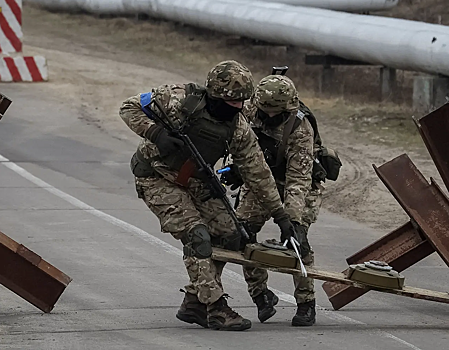 Украина провела военные учения на границе с Белоруссией