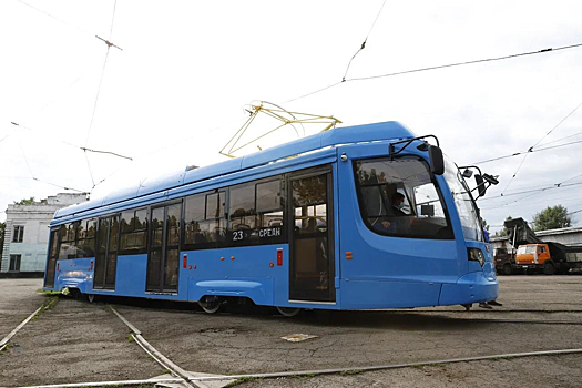 Очередная партия новых трамваев прибыла в Новокузнецк