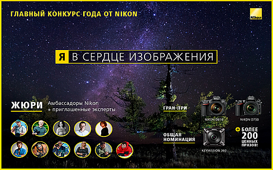 «Я в сердце изображения»: стартовал 5-й ежегодный фотоконкурс Nikon