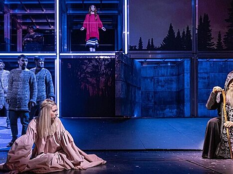 Кадры спектакля по роману "Лавр" опубликовали в медиабанке "Мосфото"