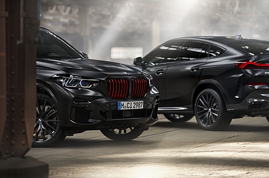 Российские BMW X5 и X6 обзавелись очень черной спецверсией Black Vermilion