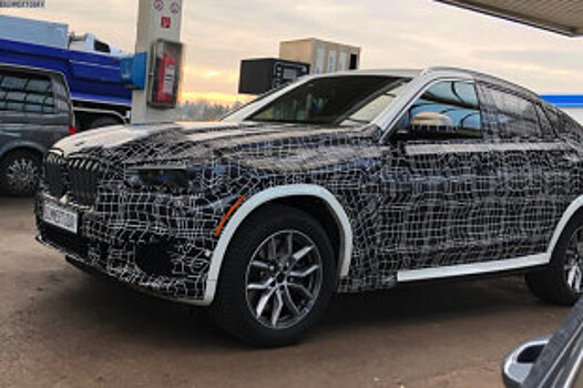 BMW X6 G06 2019 замечен на дороге в полном камуфляже