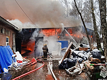 Крупный пожар в Мытищах обошелся без пострадавших