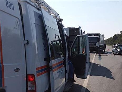 В пос. Курумоч в аварии с фурой погиб водитель Lada Kalina