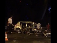 Появились кадры с места ДТП под Краснодаром, где погибли четыре человека