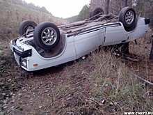 В перевернувшейся машине в Базарно-Карабулакском районе погиб мужчина