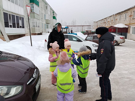 В Самарской области сотрудники Госавтоинспекции совместно с воспитанниками детского сада провели мероприятие с участниками дорожного движения