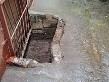 Подтопление двора на Кусковской улице ликвидировано