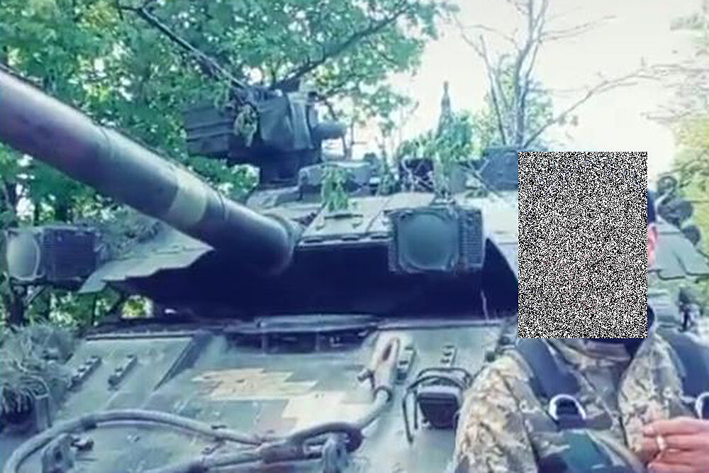 Украинский танк Т-84У "Оплот" снова засветился на передовой