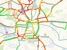 Час пик и четыре ДТП: центр Калининграда встал в девятибалльных пробках