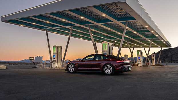 Porsche Taycan пересёк США с востока на запад за рекордное время