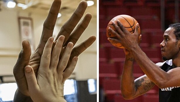Что. Ты. Такое?!! Руки баскетболиста NBA Кауая Леонарда больше, чем ваша голова, и мы это докажем