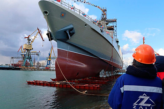 В Крыму спустили на воду новый боевой корабль