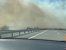 Участок трассы Ростов-Азов перекрыли из-за пожаров