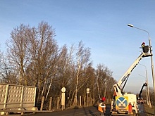 Ремонт элементов уличного освещения провели в поселении Рязановское