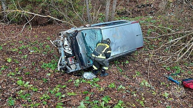 В Лебяжском районе спасатели вытащили из разбитого авто выжившего в смертельном ДТП пассажира