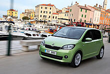 У обновленного компакт-кара Skoda Citigo в салоне появился зонт